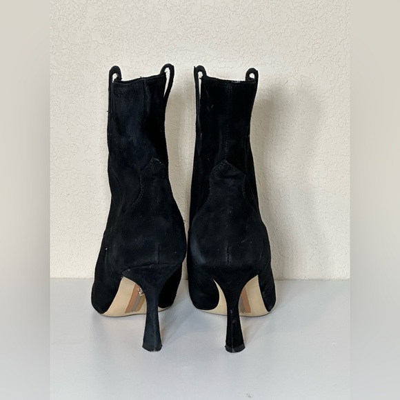 Sam Edelman Moe Western Boot Women’s 8.5 Cowgirl Suede Western Black - Picture 7 of 12